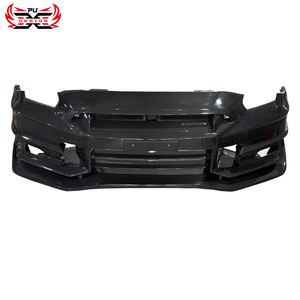 Pour <span class=keywords><strong>Nissan</strong></span> <span class=keywords><strong>GTR</strong></span> R35 mise à niveau <span class=keywords><strong>2024</strong></span> TS Style Kit de carrosserie de pare-chocs avant de voiture en Fiber de carbone sèche - Product Image 6
