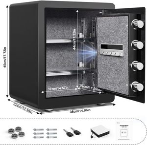 Chất lượng cao bền khách sạn An ninh thông minh kỹ thuật số an toàn lạnh Thép cán nguội điện tử an toàn cho lưu trữ cho khách sạn - Product Image 2