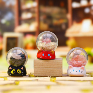 ตุ๊กตาคริสตัล Yu Mo Craft Meow แบบกล่องสุ่ม ของตกแต่งโต๊ะทำงาน น่ารัก รูปทรงกลม ของขวัญสำหรับเด็กผู้หญิง - Product Image 3
