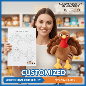 Peluche Personalizzato OEM ODM a Forma di Tacchino, Mascotte Imbottita, Campionamento Rapido, Servizio Professionale, Fornitore di Prima Qualità, Qualità Premium - Product Image 2