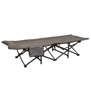 <span class=keywords><strong>Lits</strong></span> pliants de luxe de 75 pouces matelas intégré en mousse à mémoire de forme meilleur lit de camping adulte pour parc de plage extérieur Design moderne en métal - Product Image 2