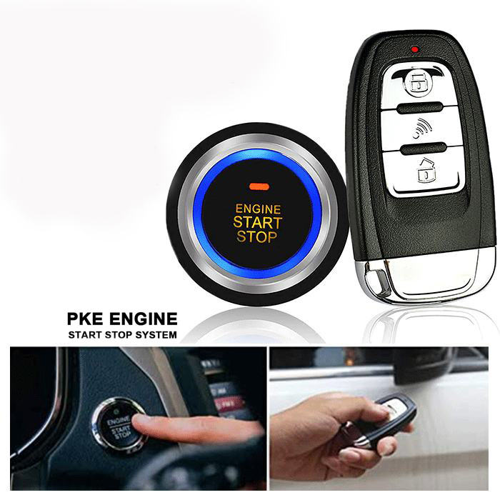 PKE Remote Control Sistema di Allarme Auto Keyless Entry Pulsante e il pulsante di accensione/premere un pulsante una chiave per inizio di inizio del motore