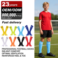 Chaussettes de sport montantes pour enfants, fines, tricotées, antidérapantes, respirantes, écologiques, antibactériennes, personnalisables, vente en gros