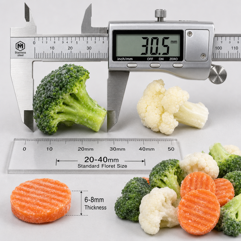 Bulk IQF Frozen Mixed Vegetables Grade a Custom 4 Way for Soup Food ...