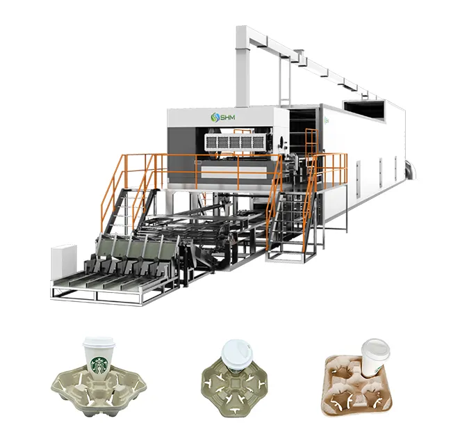 पूर्ण स्वचालित पेपर पल्प कॉफी कप धारक ट्रे बनाने की मशीन