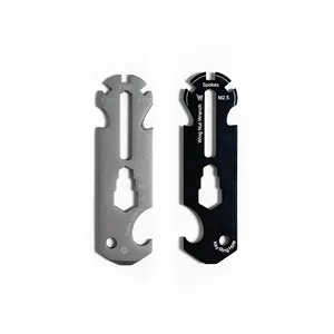 Stainless Steel Business Gift 10 in 1 Keychain Multi Function Opener Trolley Token Key Tool