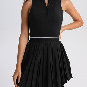 Nuevo Conjunto Deportivo Informal de Primavera Verano para Yoga y Fitness, Vestido de Tenis sin Mangas con Espalda Descubierta para Mujer - Product Image 3