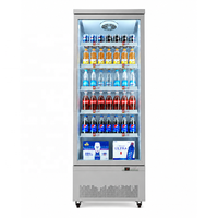Jinfugui Porte en verre commerciale Double température Affichage des boissons Refroidisseur 450L vertical Boisson Réfrigérateur