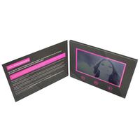 Impression personnalisée Écran Lcd 7 pouces Invitation numérique Carte de voeux vidéo Livre vidéo Brochure vidéo