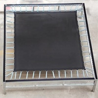 Trampolín Rectangular para Niños con Red de Seguridad y Escalera de Entrada, Cama Elástica para Ejercicio y Fitness Infantil