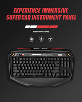 Teclado Mecánico Zornher Max870 Negro, Retroiluminación RGB, Teclas PBT, Diseño Ergonómico Inalámbrico de Tres Modos para Oficina y Contabilidad