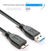 Doonjiey kabel Transfer Data USB 3.0, kecepatan tinggi dengan pelindung kepang dan bahan PVC untuk kamera komputer