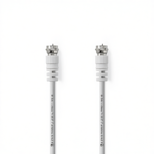 Cable coaxial de antena y satélite con conector F macho a F macho de 2 m para transmisión de señal de TV - Product Image 3