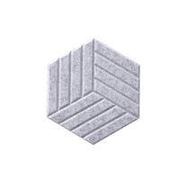 Panneaux muraux hexagonaux auto-adhésifs en feutre acoustique PET écologique professionnel de 9 mm, 2400x1200, pour entrepôt et gare