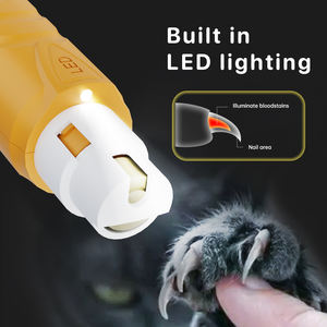 Lime à ongles électrique sans fil personnalisable, nouveau style, 2 vitesses réglables, lime à ongles pour chats et chiens avec lumières LED - Product Image 3