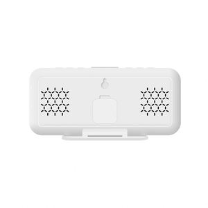 LED Electronic Wall/Desk Alarm <b>Clock</b>-Mini Digital Snooze Week Calendar Double Alarm Mirror USB Charging Modern Design Bedroom - Product Image 2