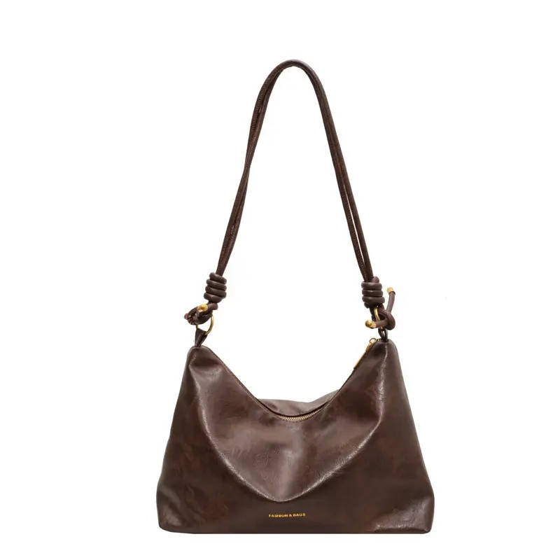 Sonbahar retro büyük kapasiteli rahat basit moda basit omuz çantası Tote çanta