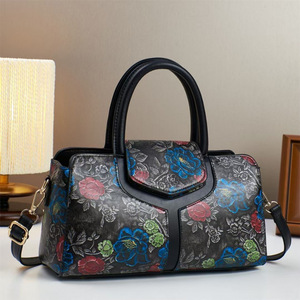 Bolso de Mano An Ru Shi, Tamaño Mediano, Diseño Floral Estampado, Uso Diario, Verano 2025 - Product Image 1