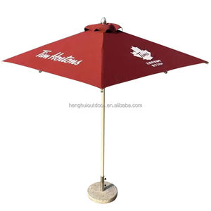 स्वनिर्धारित लोगो छाते बड़ा आँगन चौकोर आकार छाता आउटडोर बीयर कैफे कॉफी पीने रेस्तरां होटल छत्र - Product Image 6