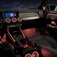 Kit d'éclairage d'ambiance 5 pièces pour Mercedes BENZ a W177 CLA W118 B W247 |   Éclairage d'ambiance à turbine avec écran de contrôle 64 couleurs