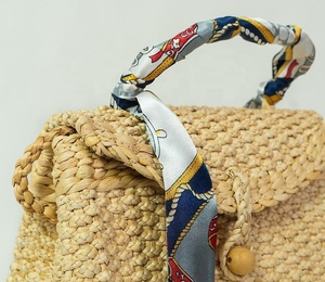 Bolso de mano de paja tejida para mujer, estilo Vantage, nuevo, tipo bandolera - Product Image 4