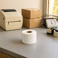 Étiquettes thermiques directes 57x39mm (2,25x1,5 pouces) – Rouleaux de papier thermique autocollants pour codes-barres, prix et inventaire