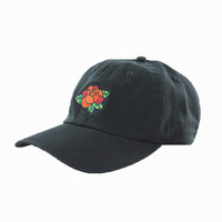 Casquette de baseball en coton pour papa, broderie florale, casquette de sport non structurée, casquette de baseball en métal pour papa