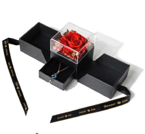 Tùy chỉnh sáng tạo Acrylic Hộp Quà tặng hộp đồ trang sức bảo quản Rose Flower thiết kế món quà sinh nhật cũng như nhiều kỳ nghỉ Quà Tặng - Product Image 1