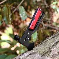 Outil multifonction de survie très vendu, kits de survie d'urgence populaires, hache pliable de poche, multi-outils 16 en 1, marteau