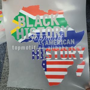 Conceptions de cartes de l'<span class=keywords><strong>Afrique</strong></span> de l'<span class=keywords><strong>histoire</strong></span> des Noirs véritables imprimables personnalisées Appliques d'impression par transfert de vinyle thermocollantes - Product Image 1