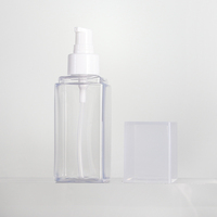 Vente en gros de flacons pompe vides en plastique PETG de 100 ml, 120 ml, 140 ml pour lotion, lavage des mains, type de fermeture à pompe, vaporisateur