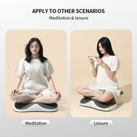 Nouvel arrivage : Coussin de méditation en mousse à mémoire de forme, design ergonomique zoné, pour position assise croisée, respirant, amovible et lavable