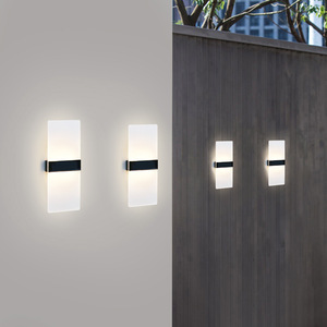 Lampe solaire murale extérieure Xinyao à double tête, étanche, en acrylique, pour jardin - Product Image 3