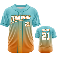 Maillot de baseball personnalisé de haute qualité avec votre nom, votre numéro et votre logo, style équipe, sublimation, taille plus, maillot de baseball pour hommes Zp25006