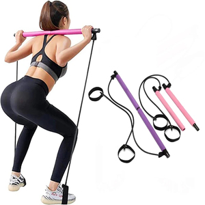 Barre de Yoga Portable en Gros avec Bande de Résistance pour Entraînement Musculaire, Fitness, Étirements et Exercices Sportifs à Domicile - Product Image 1