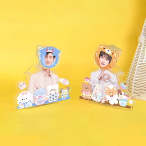 Statuette Personalizzate in Acrilico Trasparente con Testa Oscillante, Personaggi Animati, Foto di Coppie Creative, Supporto da Scrivania Fai-da-Te NASNAK - Product Image 3