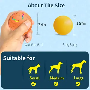 Nouvellement amélioré USB Smart Gravity Jumping Ball Interactive Dog Toy Automatique Rolling Bite-resistant Ball Electric Dog Toy Ball