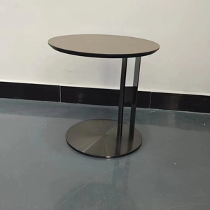 <span class=keywords><strong>Set</strong></span> meja bulat kecil furnitur ruang tamu sofa samping meja warna kustom batu marmer modern mewah meja sudut kopi - Product Image 1