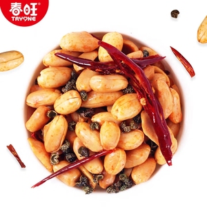 Arachides croustillantes aromatisées <span class=keywords><strong>au</strong></span> piment, en gros, collation nutritive, texture semi-molle, certifiées Halal, sachet PE, marque TRYONE - Product Image 1