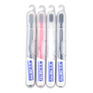Xiner — paquet de <span class=keywords><strong>brosse</strong></span> à dents avec étui <span class=keywords><strong>pliable</strong></span> PP, <span class=keywords><strong>brosse</strong></span> à dents pour randonnée et voyage, contenant à poils coniques coniques, de xunda - Product Image 1