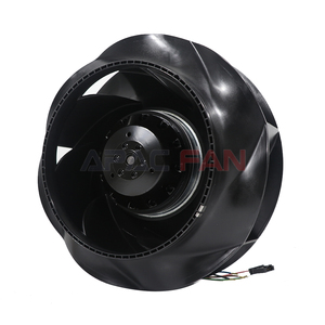 R2D225-RA26-11 225มมสามเฟสพัดลมแรงเหวี่ยง400VAC 2700RPM 1050CFM 250W ใบพัดหมุนย้อนกลับ CNC การไหลเวียนของอากาศ - Product Image 1