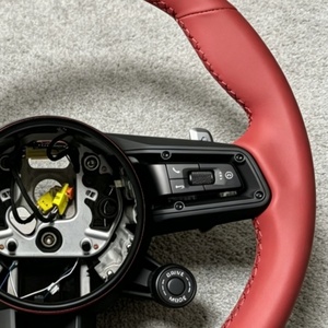 Volant en cuir rouge avec bouton pour Porsche Panamera Cayenne Macan, 718 Boxster Cayman 958 <span class=keywords><strong>996</strong></span> 991 911 981, vente flash - Product Image 4