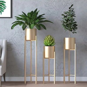 Vente chaude Or Stand Présentoir Extérieur Jardinière En Métal Fer <span class=keywords><strong>Doré</strong></span> Plante Rack Intérieur <span class=keywords><strong>Pot</strong></span> De Fleur Pour Jardin Maison Avec <span class=keywords><strong>Pot</strong></span> - Product Image 3