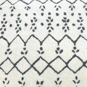 Elegante decoración moderna hecha a mano para el hogar Boho marroquí Vintage estilo Floral 3,2x10 pies crema/gris pila alta antideslizante conjunto de alfombras - Product Image 1