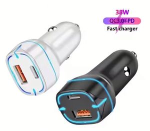 Fast Charging Car Phone Station Charger 2 in 1 LED Digital Display Retractable 2 Cables Type C PD Quick <b>Adapter</b> for Phone 16 - Product Image 1