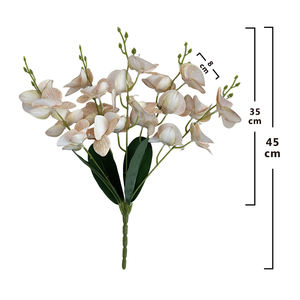 QYYM-269 высокого качества ручной работы шелкография цветок бутон маленькие орхидеи для свадьбы китайский Новый год офисный Декор аксессуар - Product Image 3