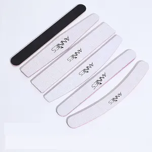 Wholesale Professional Custom Double-Sided Nail Files 100 180 Grit Emery Board Manicure Pedicure Art Tools Nail File With Logo