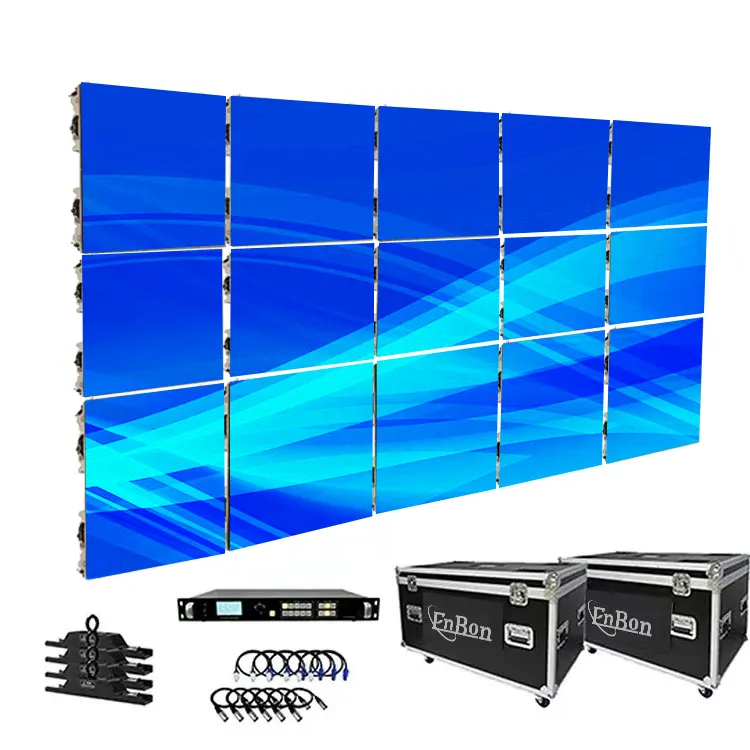 Paquet de système de mur vidéo LED clé en main panneau d'écran LED intérieur 500x500mm avec écran LED P2.6 P2.976 P.3.91