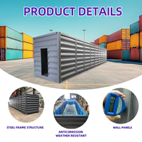 Piscine modulaire préfabriquée en conteneur de 40 pieds, résistante aux intempéries, en acier, pour les loisirs en plein air et l'entraînement à la natation