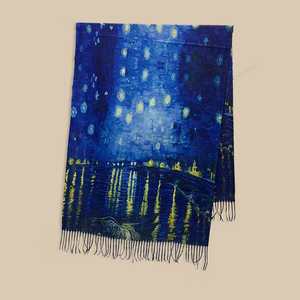 Khăn choàng giả Pashmina in hai mặt chất lượng cao, ấm áp và mềm mại, khăn mùa đông, khăn choàng cashmere - Product Image 3